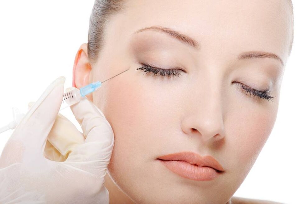 инјектирање подмладување на кожата на лицето